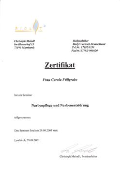 Narbenpflege und Narbenentstrung